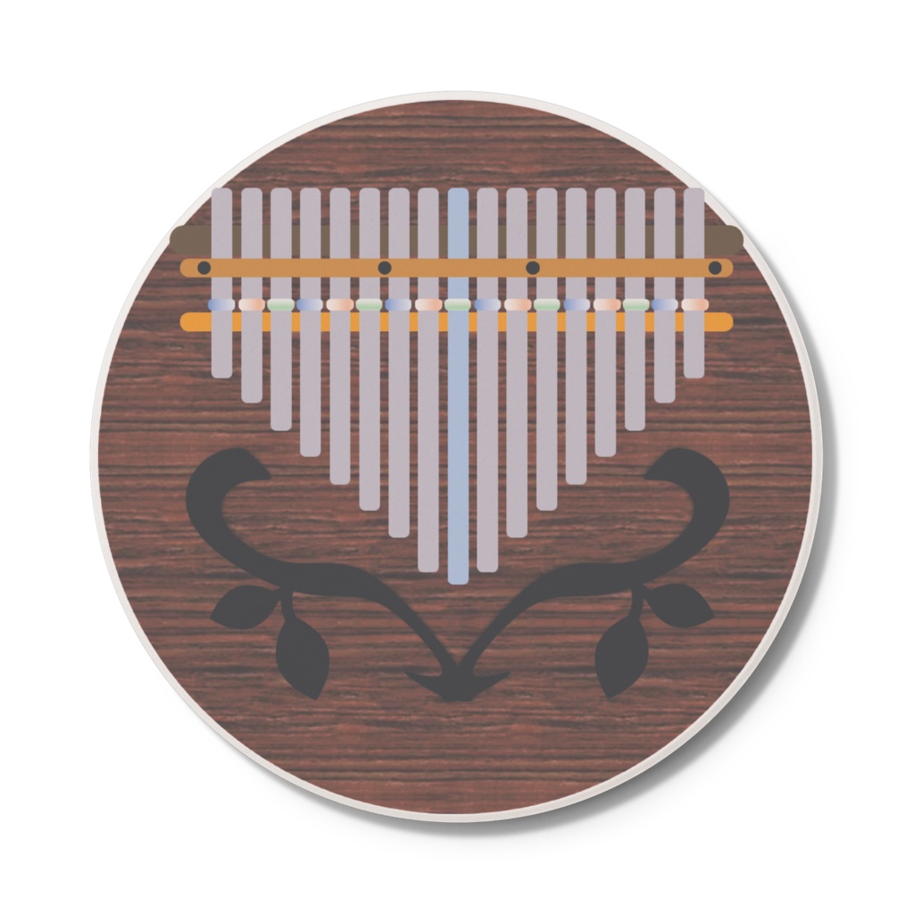 丸形コースター《まんまるカリンバリーフ》