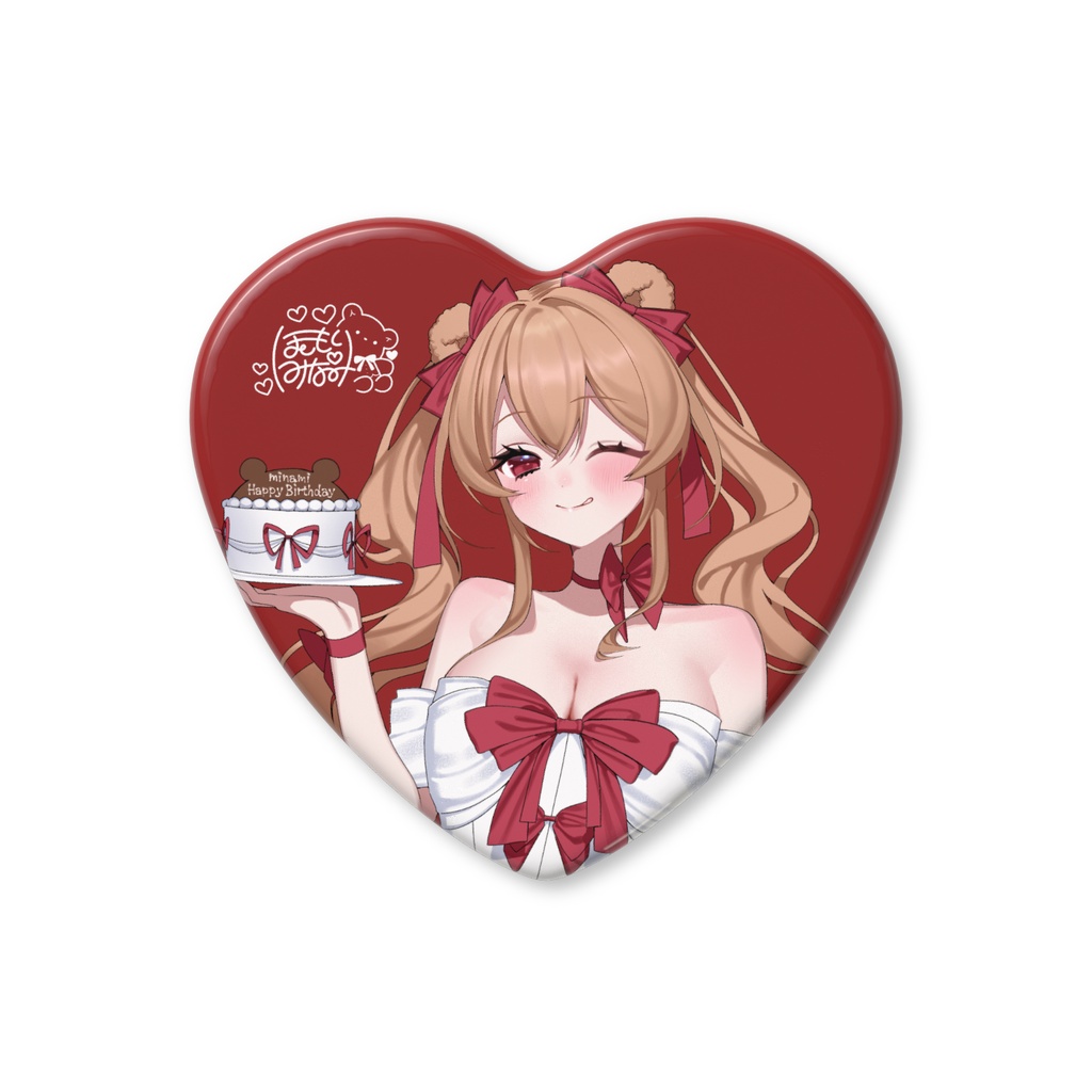 2026お誕生日衣装缶バッジ -ハート-