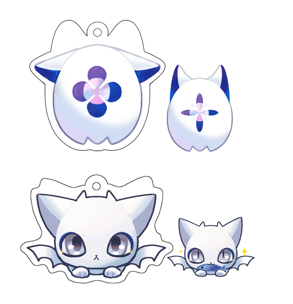 レンキュラーアクリルキーホルダー