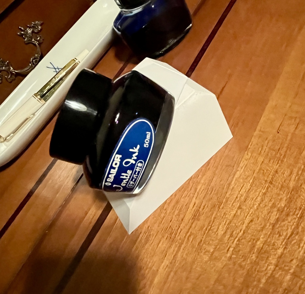 万年筆インク吸入用 傾斜瓶スタンド