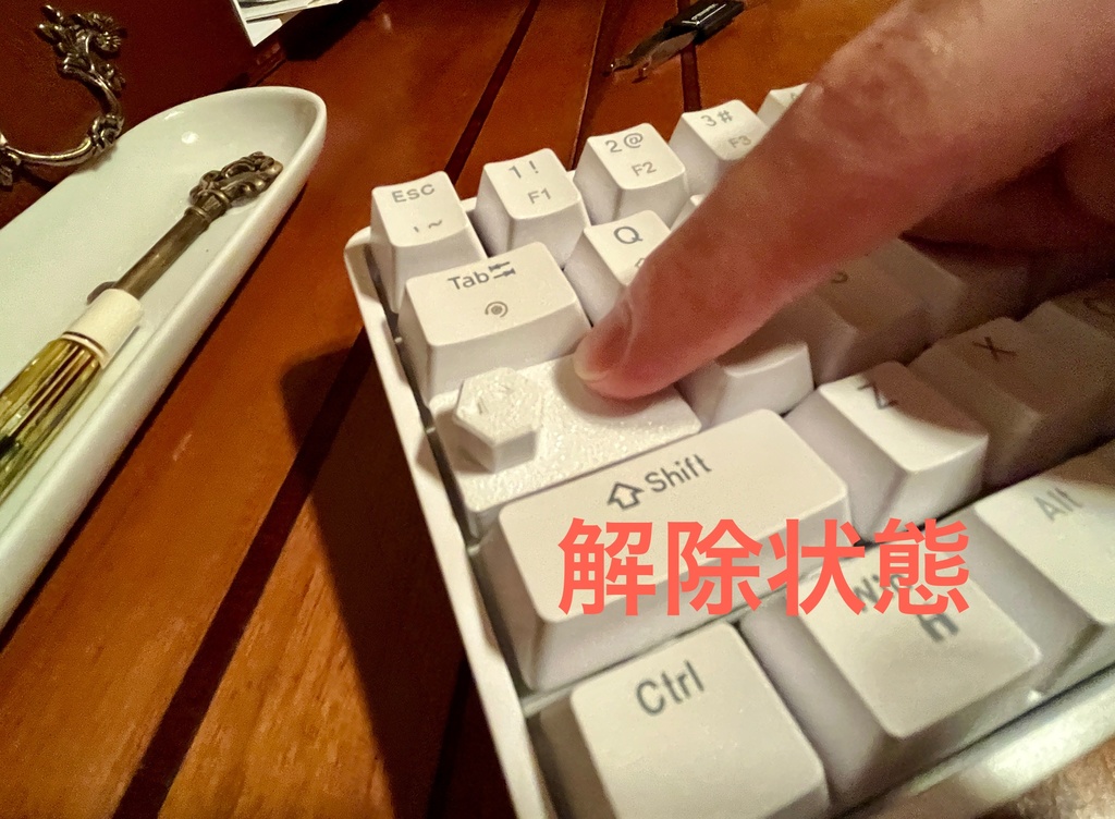 CapsLockセーフティー 無効化機能付きキーキャップ