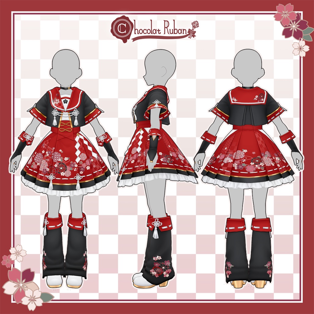 ■羽衣古今-巫女せゑらあ-■【VRoid用テクスチャセット】