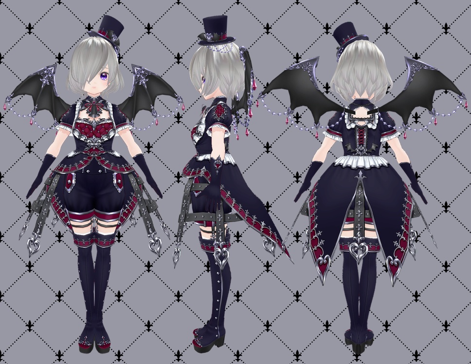 ◆ナイトメアコーデセット◆【VRoid用テクスチャセット】