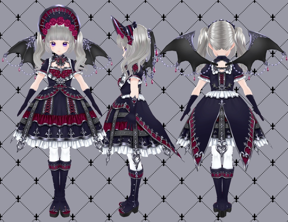 ◆ナイトメアコーデセット◆【VRoid用テクスチャセット】