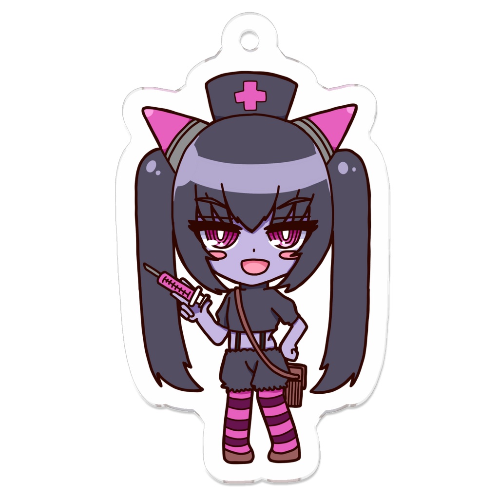 アクリルキーホルダー クロム