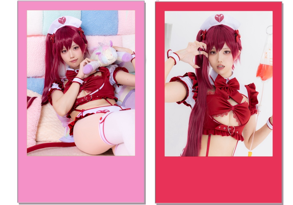 創作ナースバニー チェキ風カード