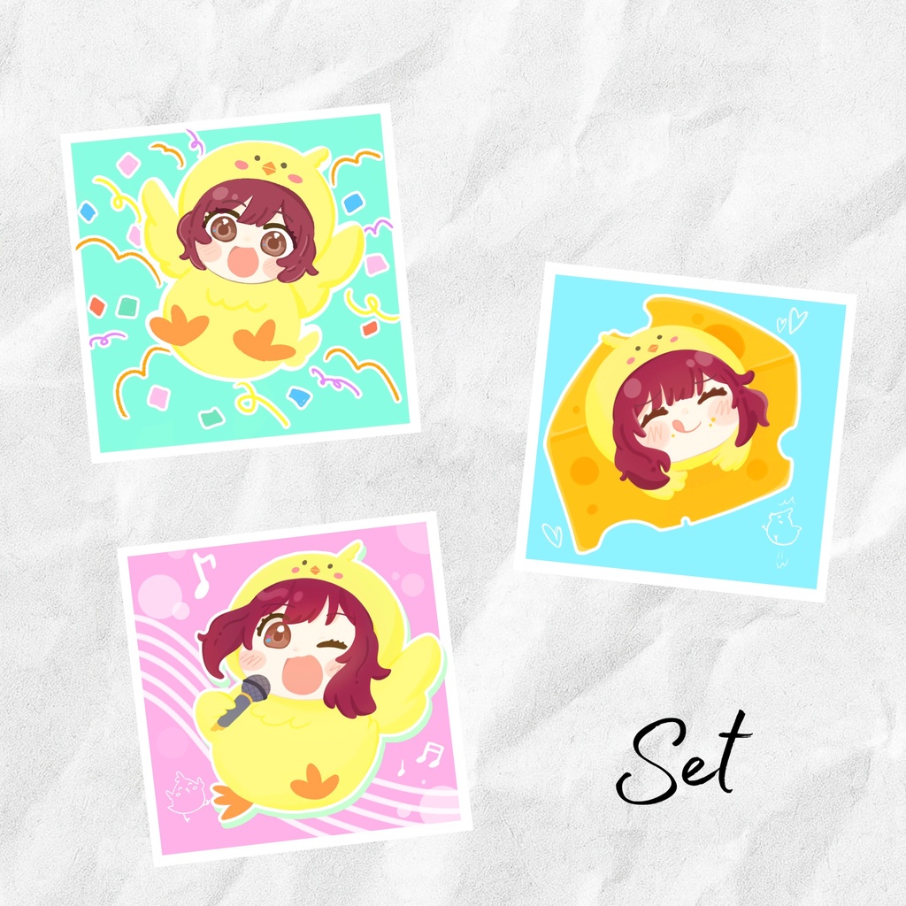 ホログラムステッカー3枚セット