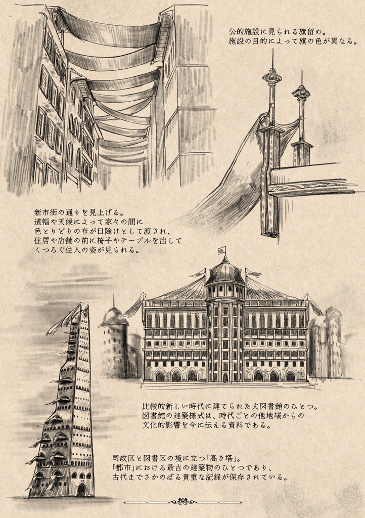 六本腕都市粗描録