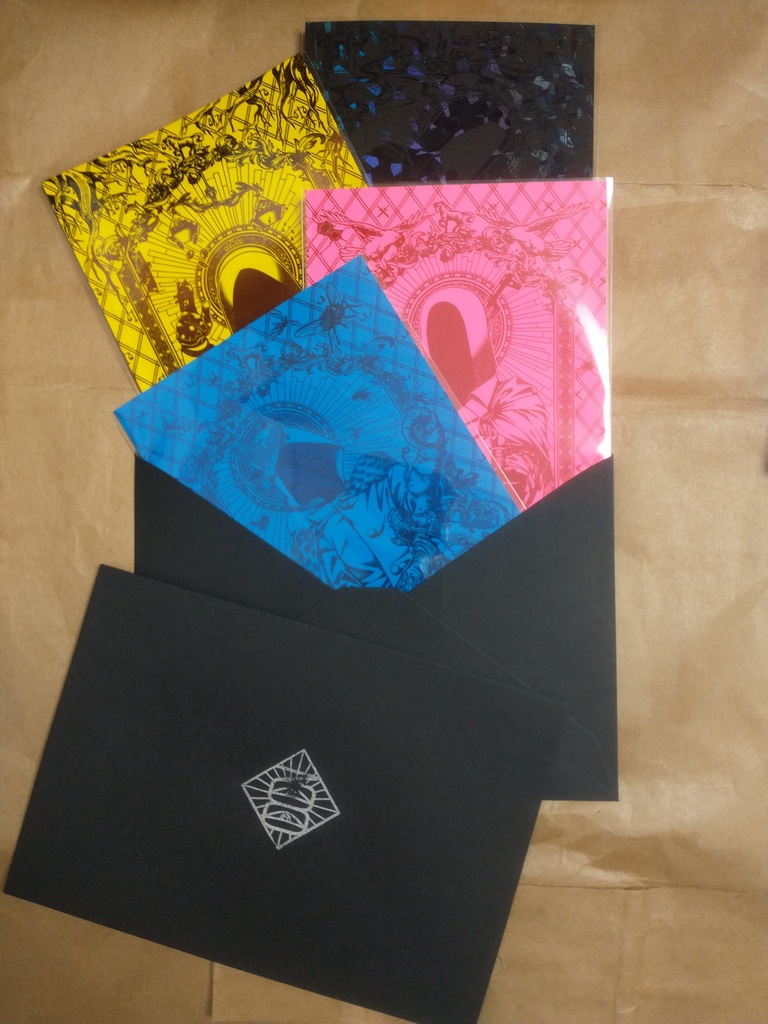 The Four Thingies 箔印刷ポストカードセット