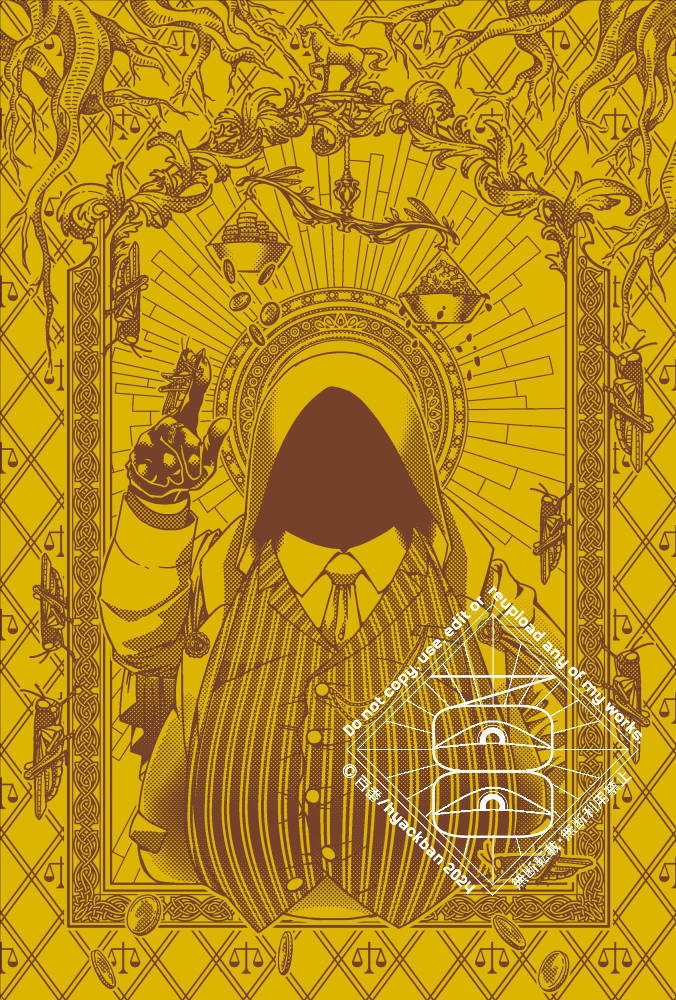 The Four Thingies 箔印刷ポストカードセット