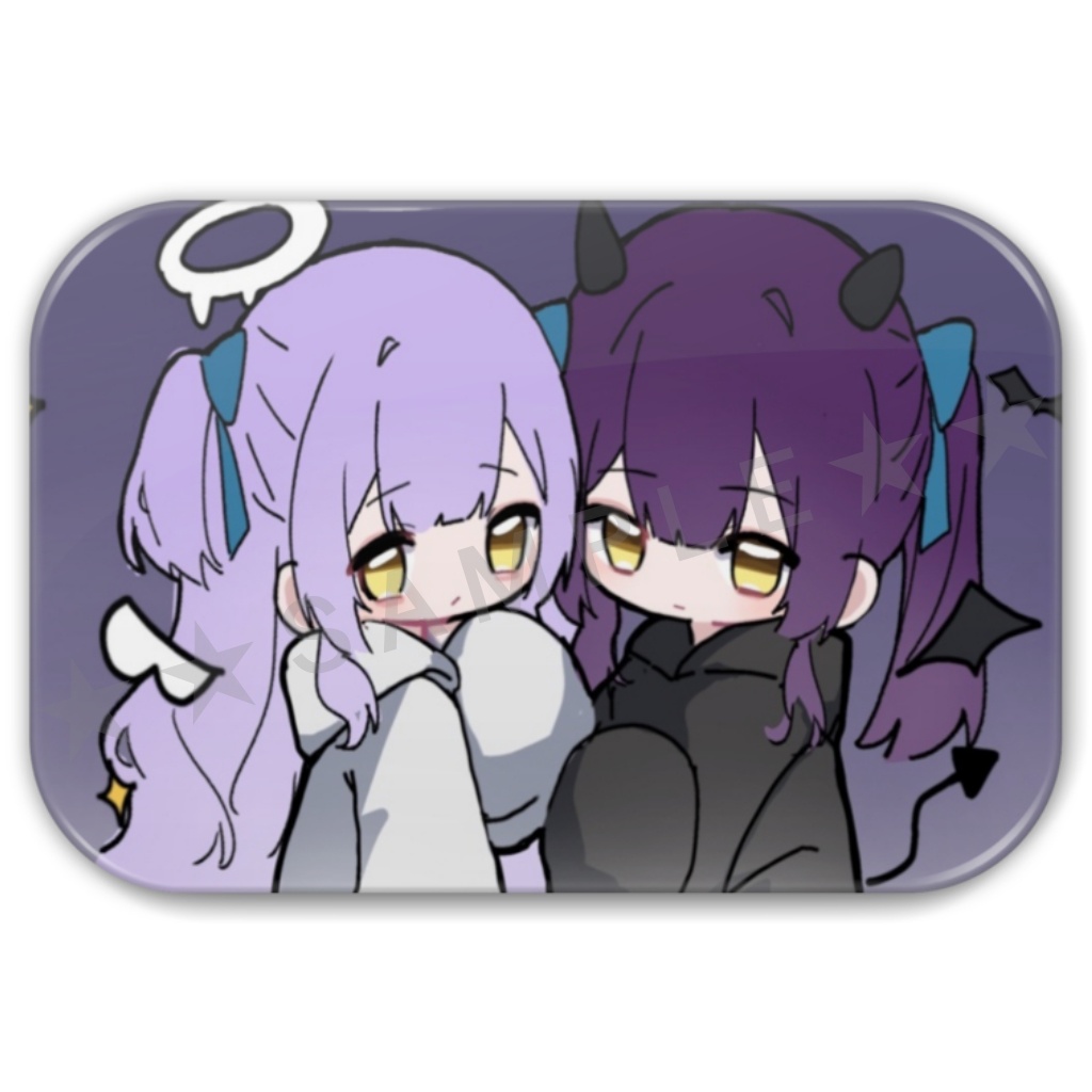 ルゥルゥ・アメイシア 天使と悪魔缶バッジ