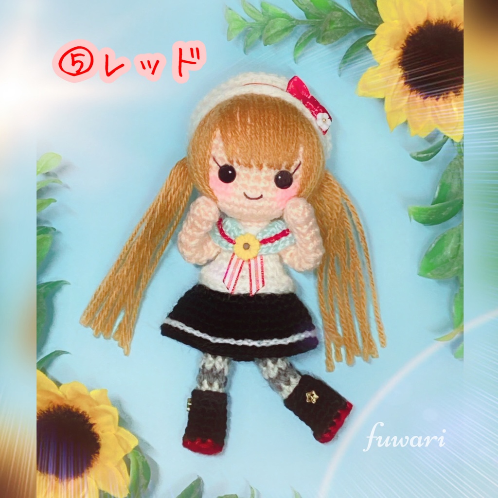 🌻夏セーラー服の女の子🌻(ちんまりサイズ各種)