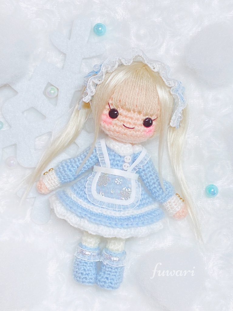 【12/10(土曜日)21時から販売開始】あみぐるみの村人さん&雪だるまさん各種