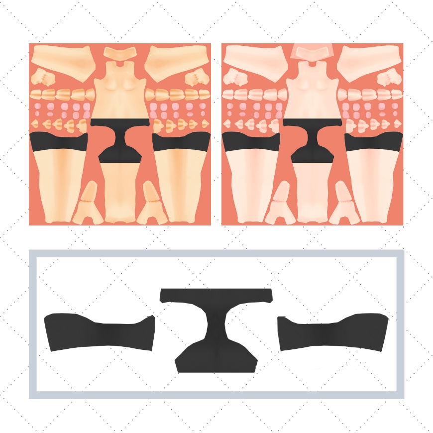【無料】スパッツ(セシル変身専用テクスチャ)