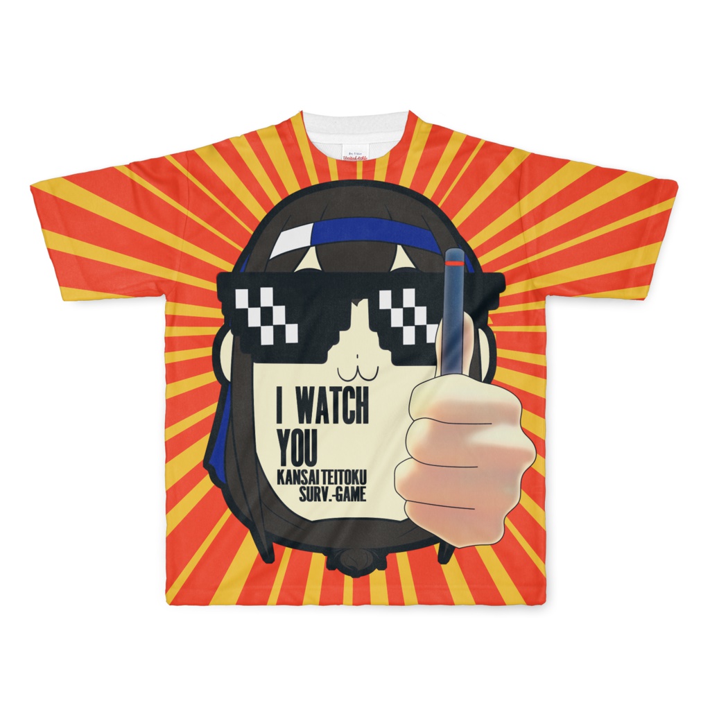 サブカルクソ駆逐艦フルグラTシャツ(顔が長い方)