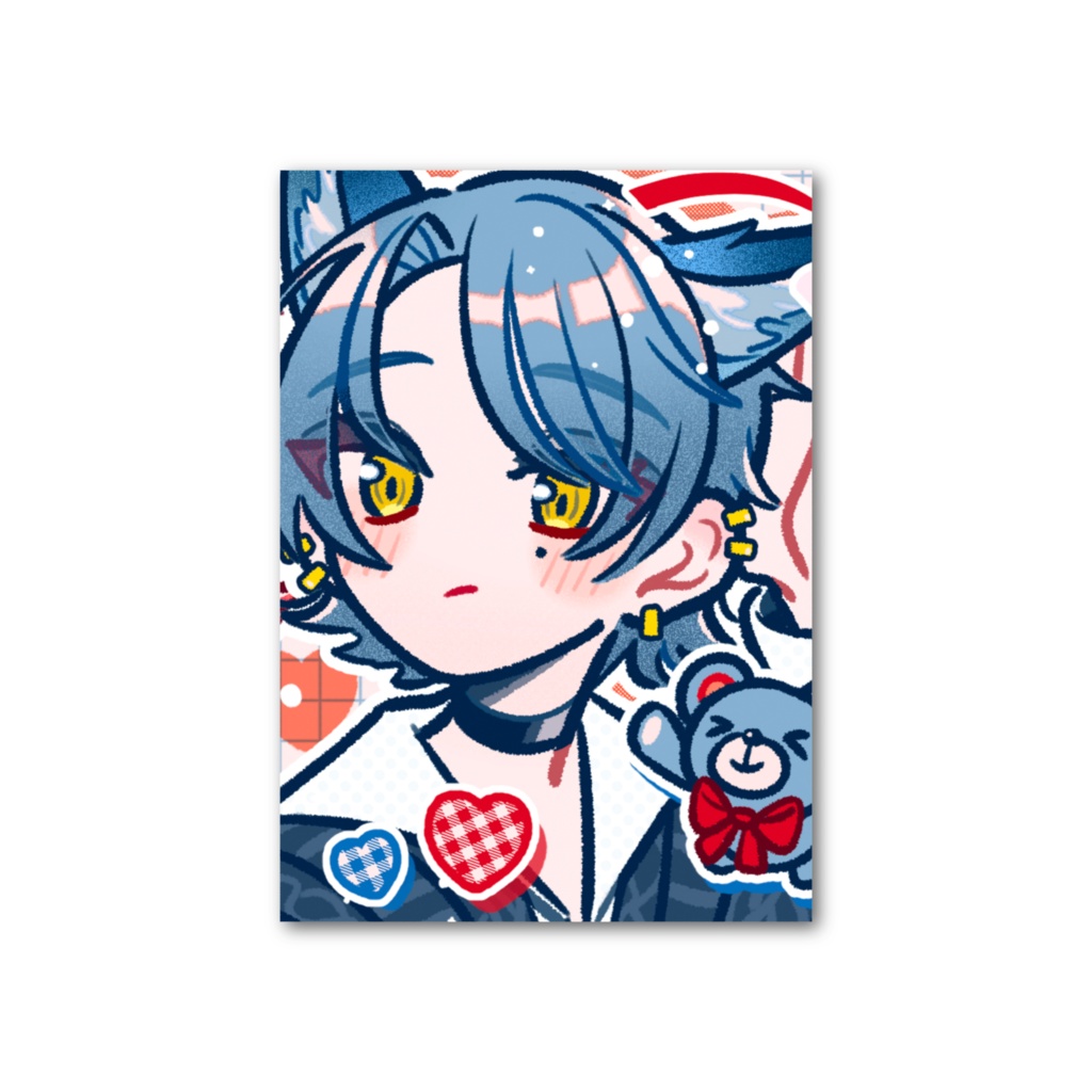 かをぽわ Valentine フォト風カード