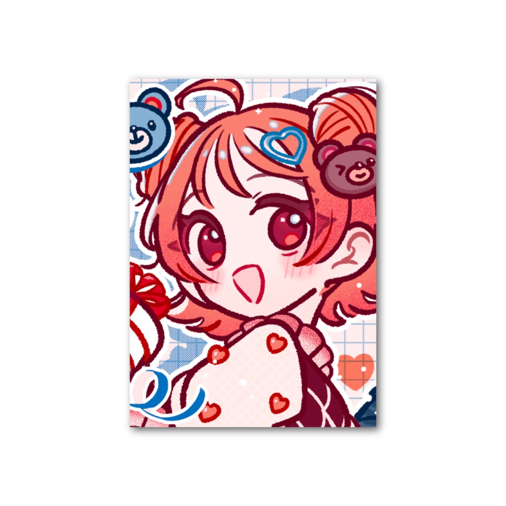 かをぽわ Valentine フォト風カード