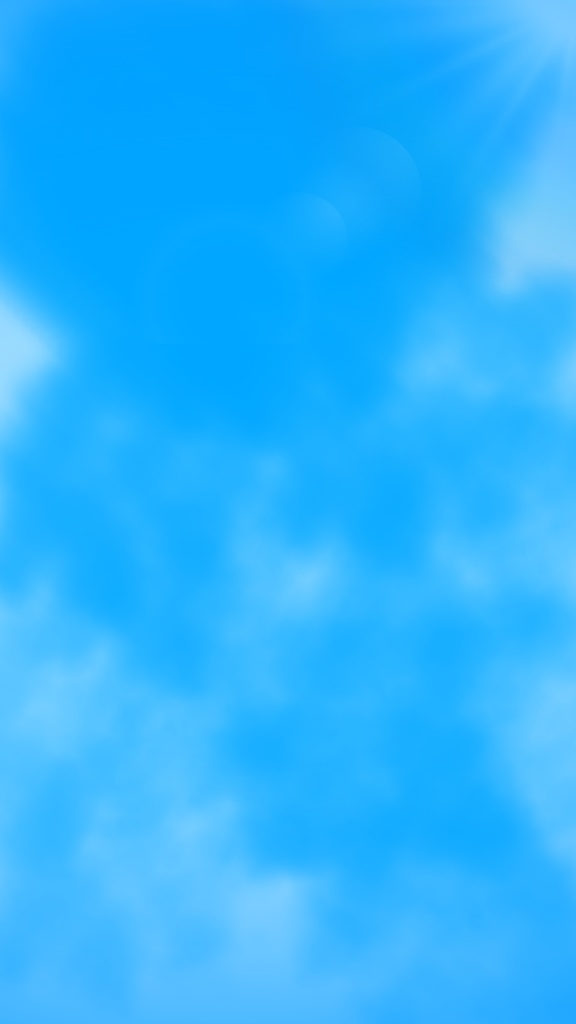 青空ふわ雲・背景テンプレート（スマホ縦／1枚）