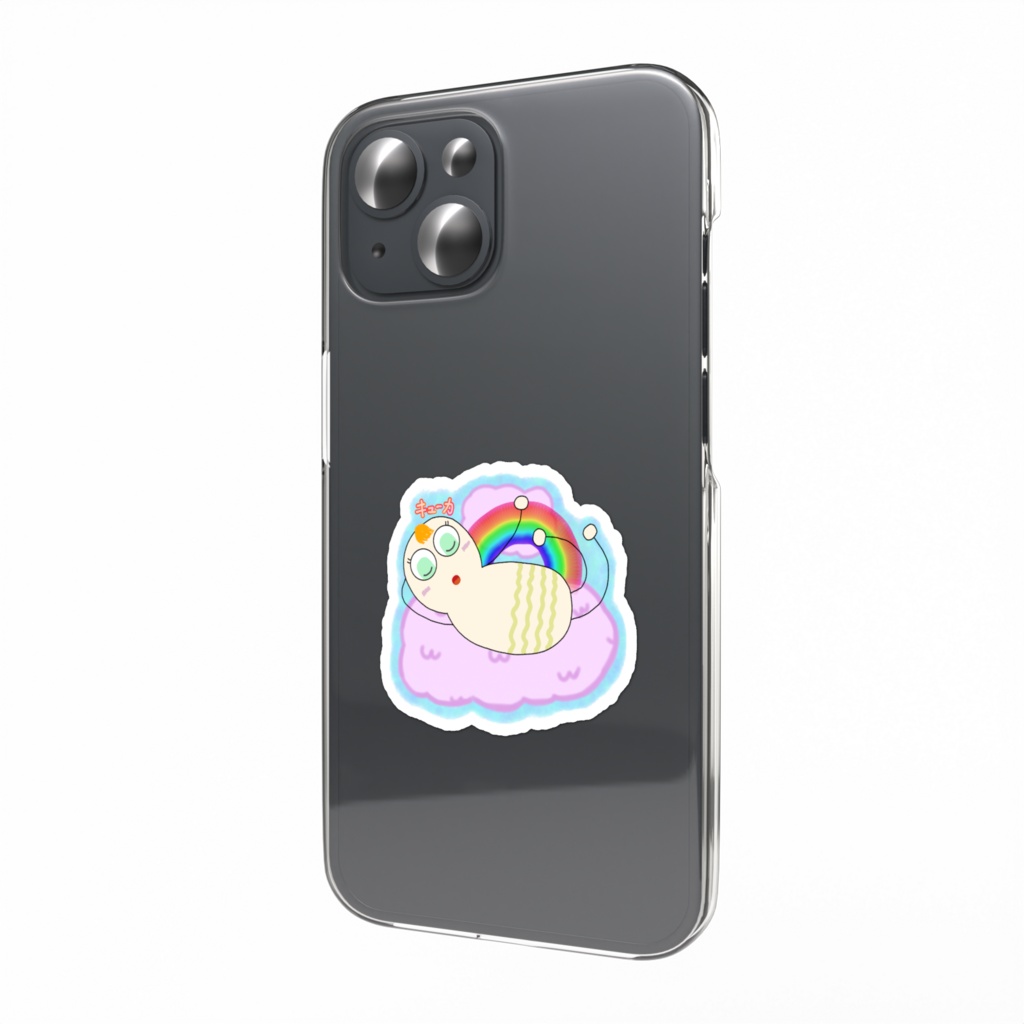 オバケふれんずスマホステッカー（キューカちゃん）