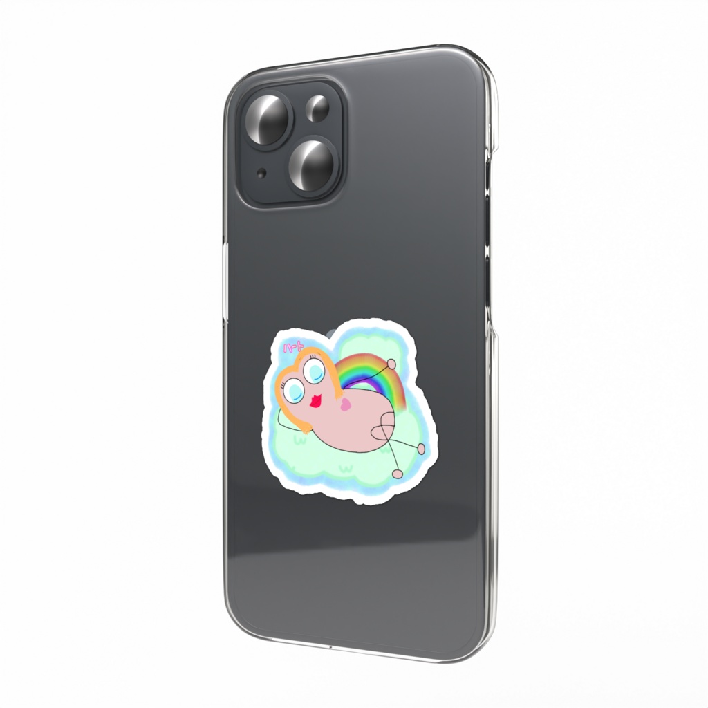 オバケふれんずスマホステッカー（ハートちゃん）