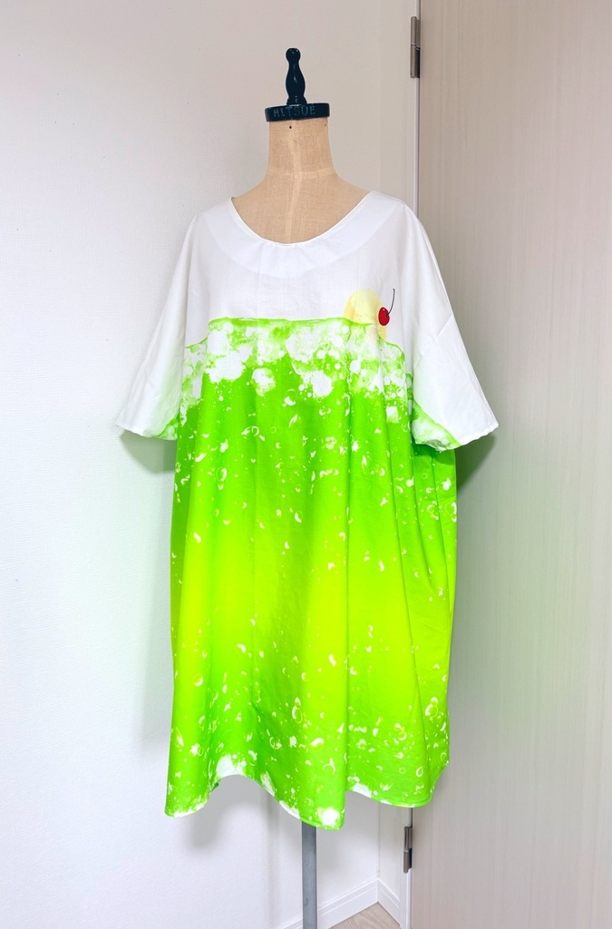 【　B品】メロンクリームソーダワンピース