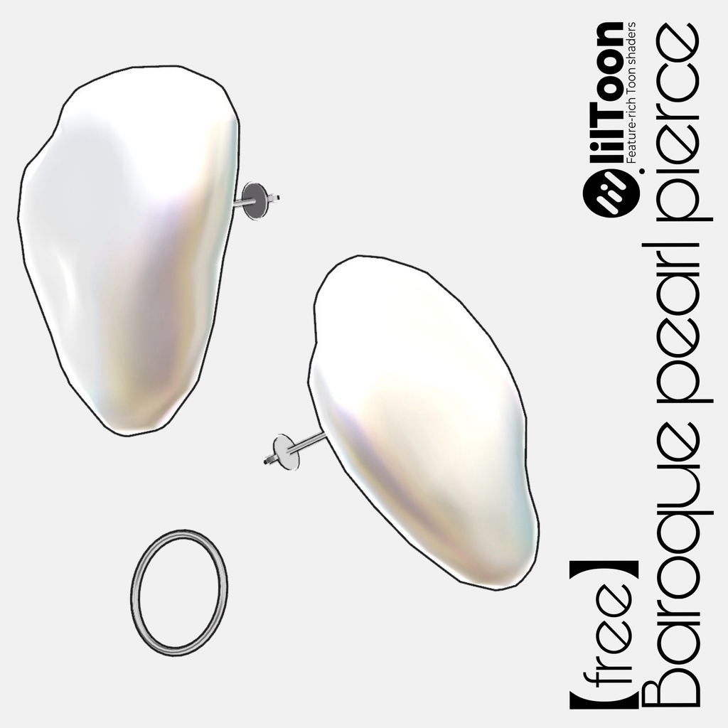 【無料/free】バロックパールのピアス