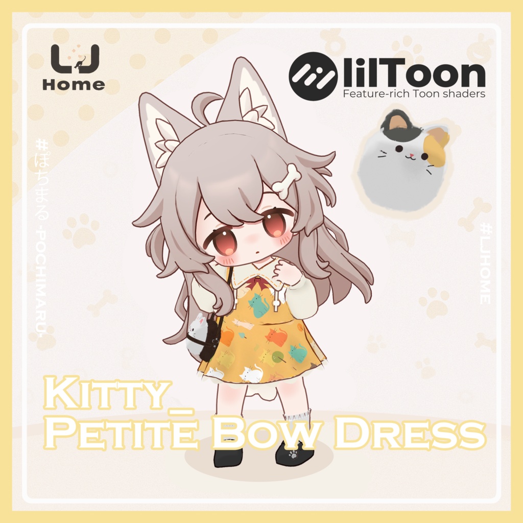 Kitty_Petite Bow Dress(ぽちまる対応)