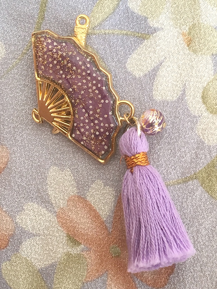 扇チャーム(蜂須賀ver. 金)