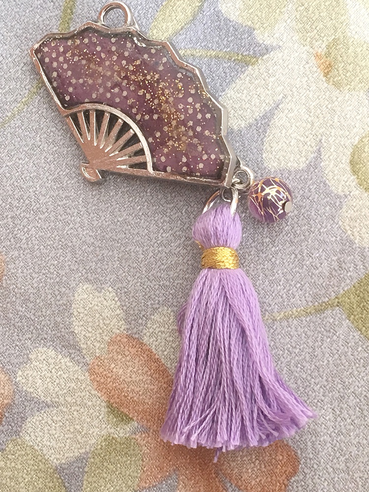 扇チャーム(蜂須賀ver. 銀)