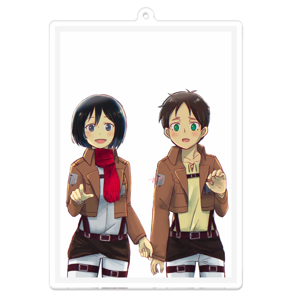 えれみか森アクリルキーホルダー 原作軸/かめらってなんだ?