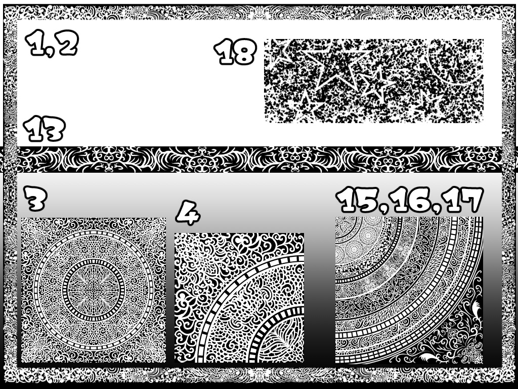 No.001 みそおねぎ飾り枠集
