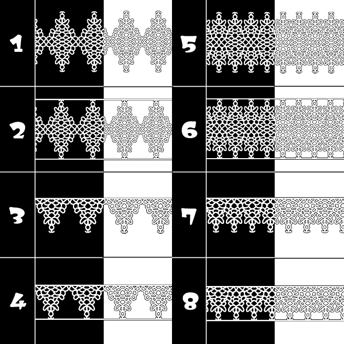 No.081 みそおねぎ飾り枠集