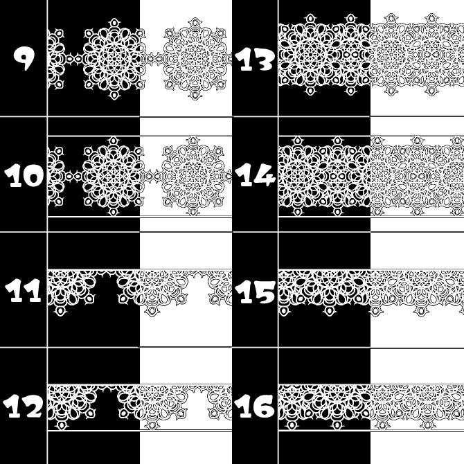 No.082 みそおねぎ飾り枠集