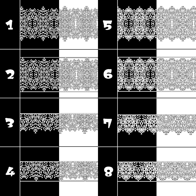 No.083 みそおねぎ飾り枠集