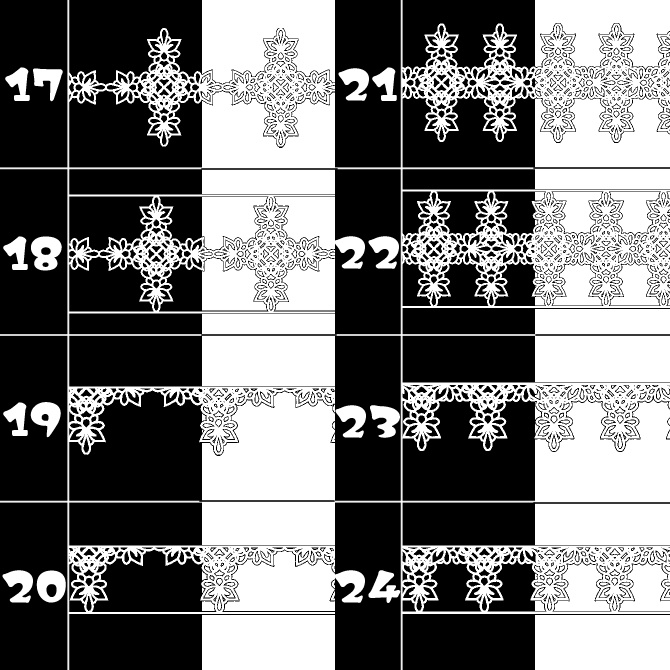 No.084 みそおねぎ飾り枠集