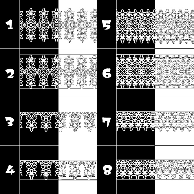 No.084 みそおねぎ飾り枠集