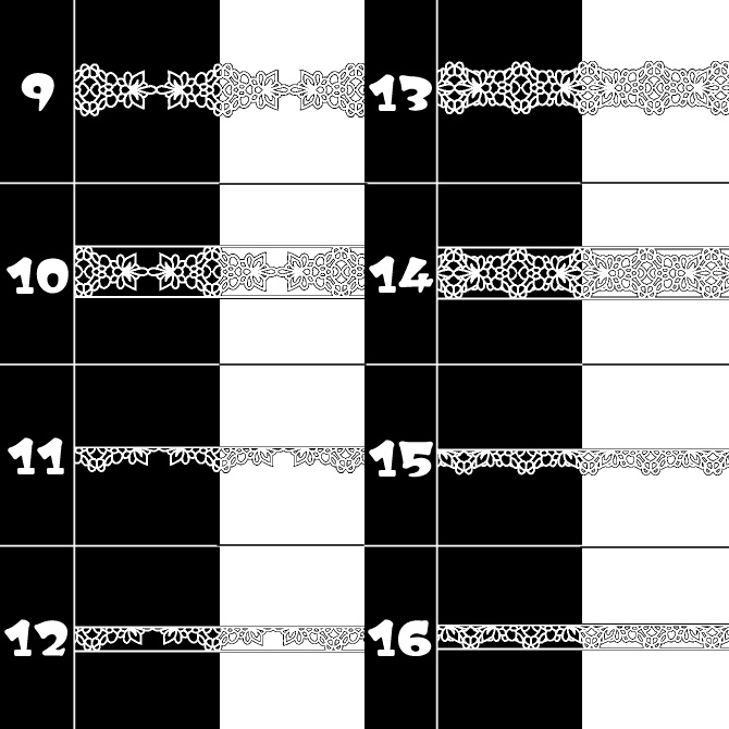 No.084 みそおねぎ飾り枠集