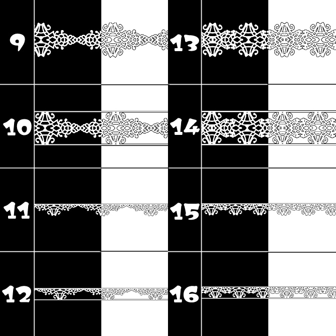 No.085 みそおねぎ飾り枠集