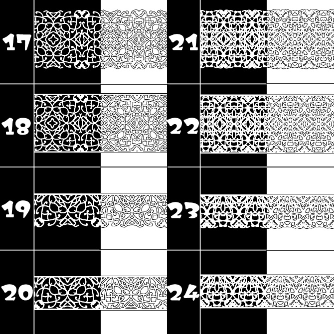No.086 みそおねぎ飾り枠集
