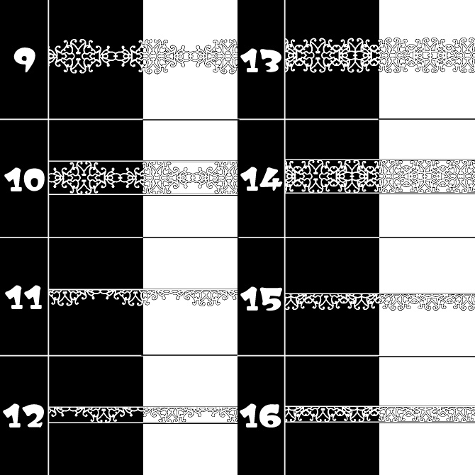 No.088みそおねぎ飾り枠集