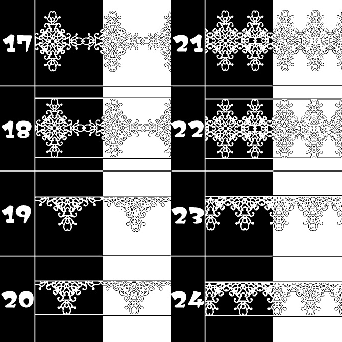 No.088みそおねぎ飾り枠集