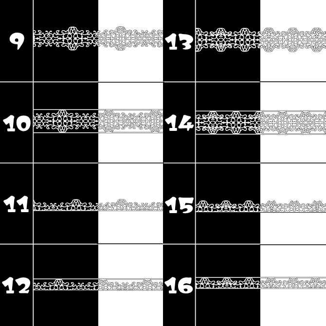 No.089 みそおねぎ飾り枠集
