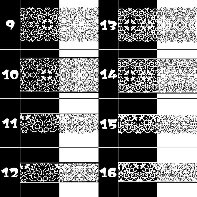 No.090 みそおねぎ飾り枠集
