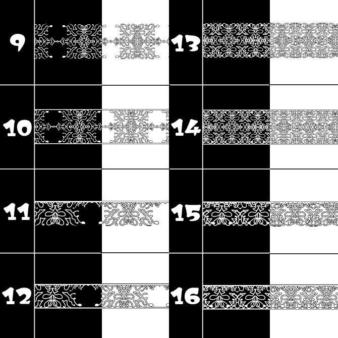 No.091 みそおねぎ飾り枠集