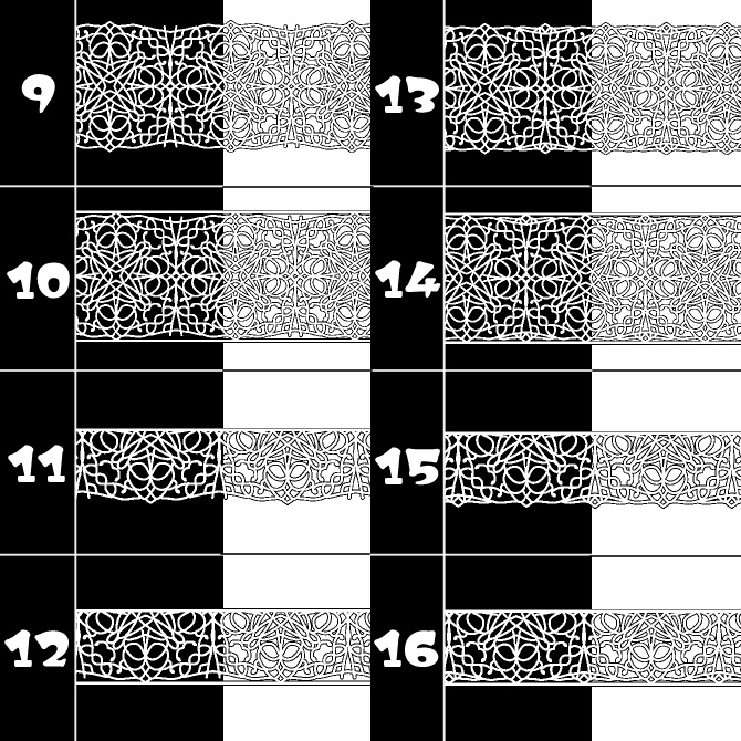 No.095a みそおねぎ飾り枠集