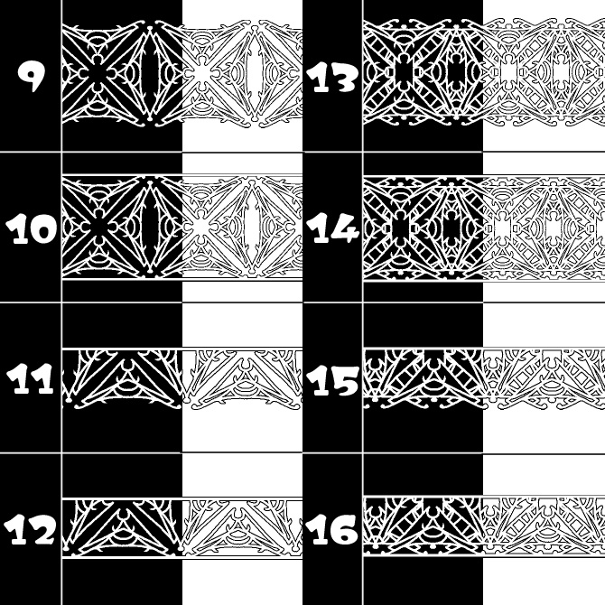 No.095b みそおねぎ飾り枠集