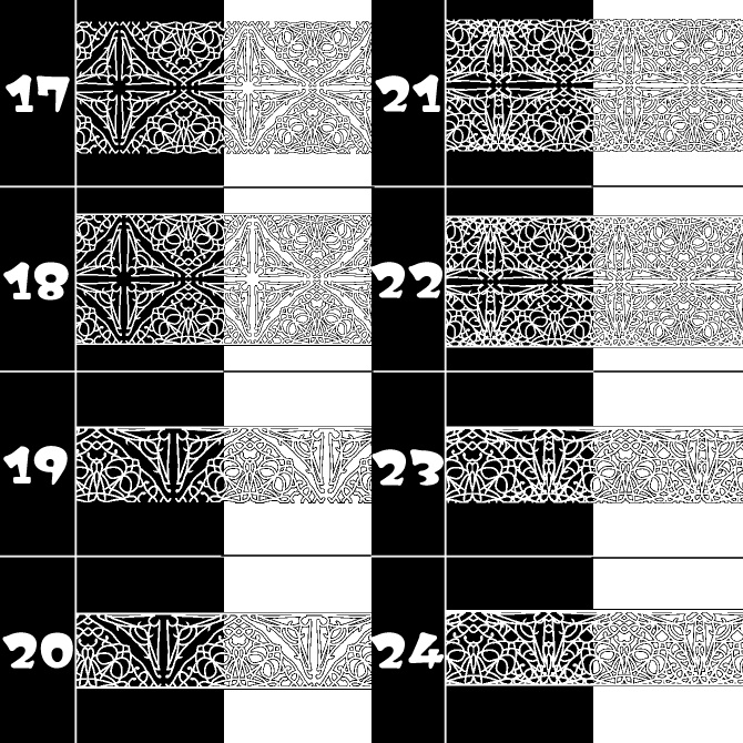 No.095b みそおねぎ飾り枠集