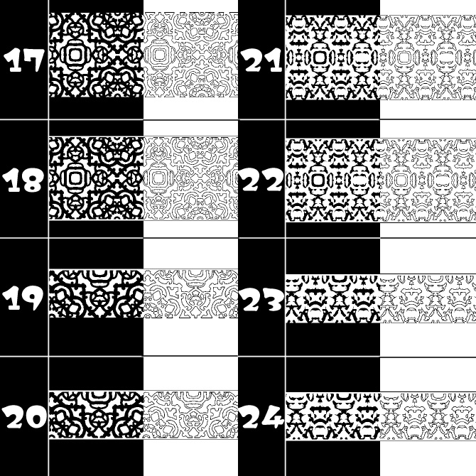 No.096a みそおねぎ飾り枠集