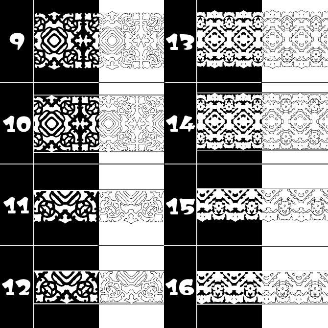 No.096b みそおねぎ飾り枠集