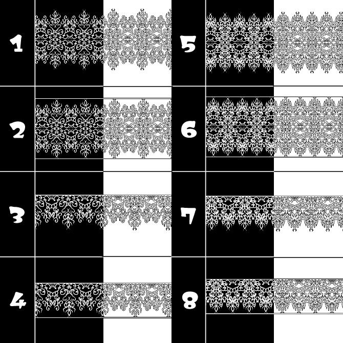 No.097 みそおねぎ飾り枠集